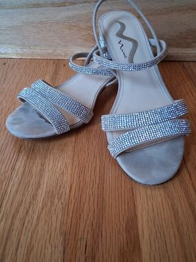 Women's Nina Tan Rhinestone Slingback Sandals Evening Dress